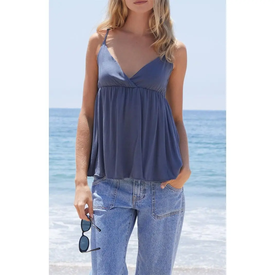 John Galt Women's Blue Edith Tank Top