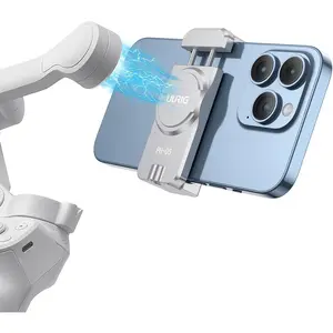 UURIG  Cell Phone Clamp for  OM, Phone Tripod Mount, Handheld Gimbals  Ring Holder for   Mobile 8/7/7P/6,OM 5/OM 4/OM 4 SE Accessories
