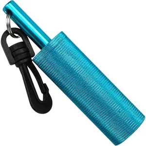 Compact Non-Corrosive Aluminum Alloy Diving Safety Tank Signal Bell Shaker Rattle Stick with Clip, Loud Underwater Sound Noise Maker Communication Device for Snorkeling Diving Equipment