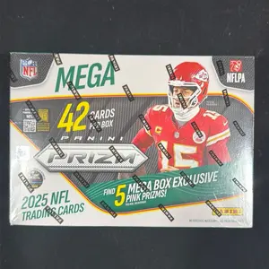 2025 Prizm Football Mega Box with 5 Pink Prizms (live open)