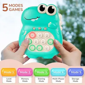 Cute Squirrel Design Handheld Game, Fast Push Game, Bubble Stress Relief Pop Light Up Game, Quick Push Game