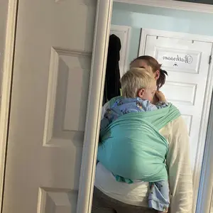 Momcozy Baby Wrap Carrier Slings, Easy to Wear, for Babies Girl and Boy, Adjustable Baby Carriers for Newborn up to 8-35 lbs Portable Mother Mom Gift Convenient Travel Gifts wild bird baby carriers Ergonomic Baby carrier