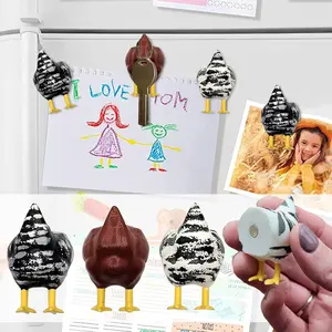 3 pack/6 Pack Chicken Butt Magnets for Refrigerator - Magnetic Decorative Chicken Butt - Refrigerator Animal Magnet - Chicken Home Decor - Prank Funny Chicken Butt Gift