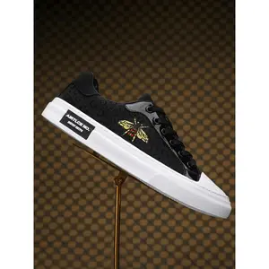 Unisex Casual Sneakers, Animal Pattern Design, PU Upper Material, PVC Sole, Medium Width, Spring & Fall Season, Trendy Footwear