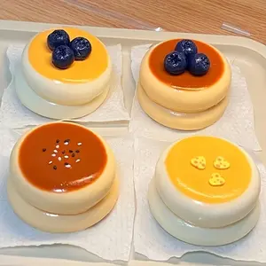 Stress Relieving Squishy Toy, Cute Sponge Cake Squeeze Fun, Slow Rebound Sweet Treats, Sensory Food Shape Toy, Party Gift for Adults & Teens