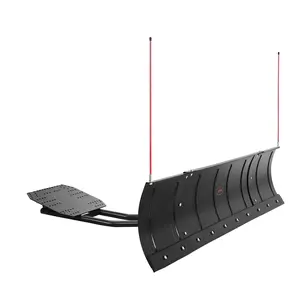 VEVOR Snow Plow Blade, 43 in/72 in Width Adjustable Snow Plow Kit, Easy to Detach, Universal Mount Plowing Attachment with Rubber Flaps, Heavy Duty Steel Blade, Compatible with Most UTV &  ATV, 43X72 In