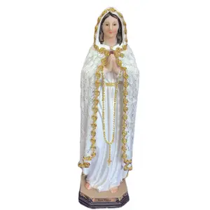 Rosa Mística con manto de tela - 12”