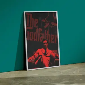The Godfather Movie Poster - Film Poster - Virtual Interior Design - Mafia Movie Decor - Michael Corleone