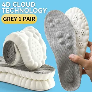 4D Cloud Soles Shoe Inserts for Men & Women, Anti-Fatigue Shock Absorption Insoles for Daily Wear & Running, Comfortable Foot Pain Relief Support, Practical Valentine's Day Gift for Standing All Day