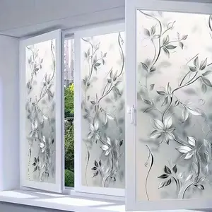 2D Plane Quiet Glass Sticker Pattern Electrostatic Window Film, PVC Electrostatic Decal, Removable Reusable, Home Decor, Privacy Protection