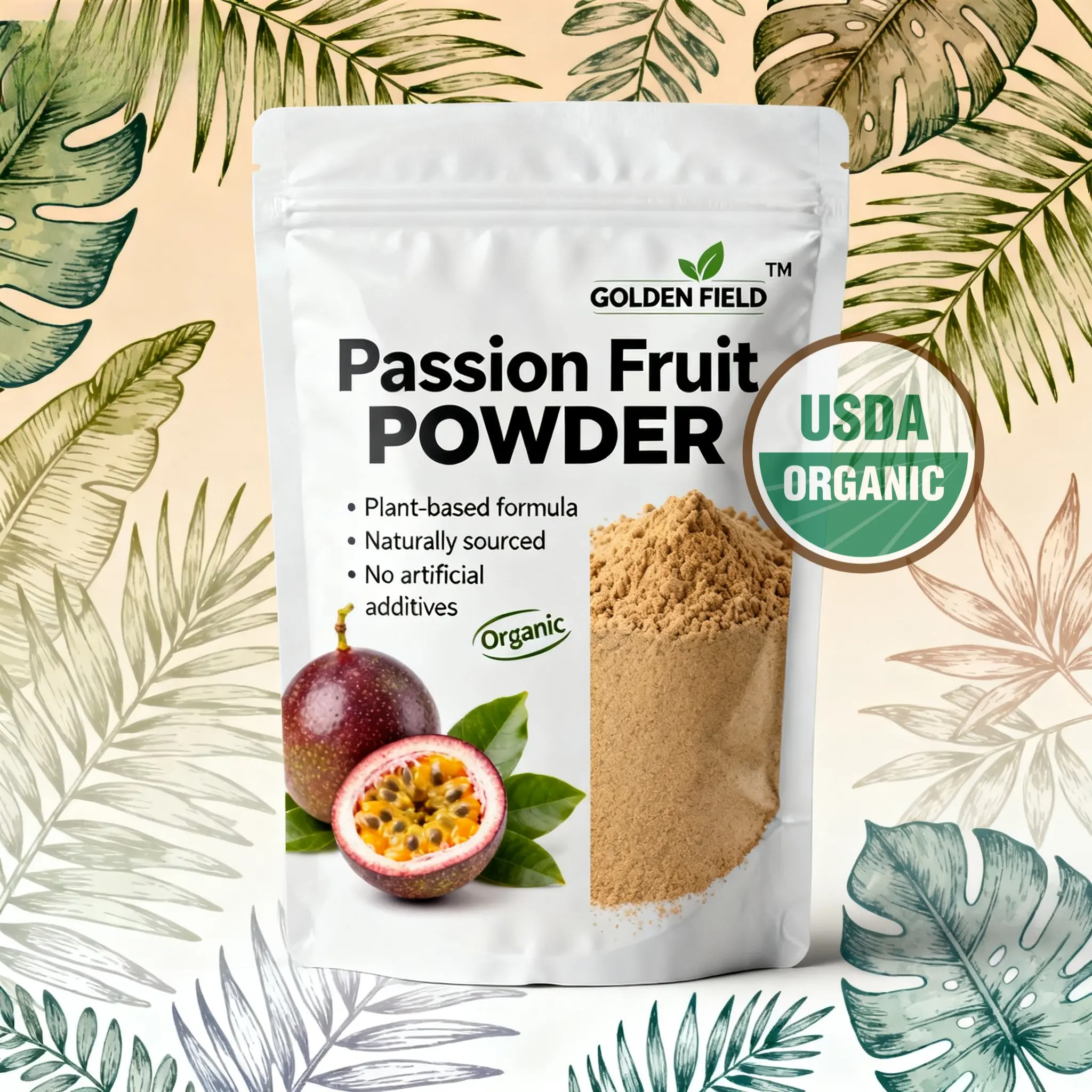 Tropical Organic Passion Fruit Powder – Golden Color, Bright Aroma, Endless Flavor Ideas Tropical Organic Passion Fruit Powder – Golden Color, Bright Aroma, Endless Flavor Ideas