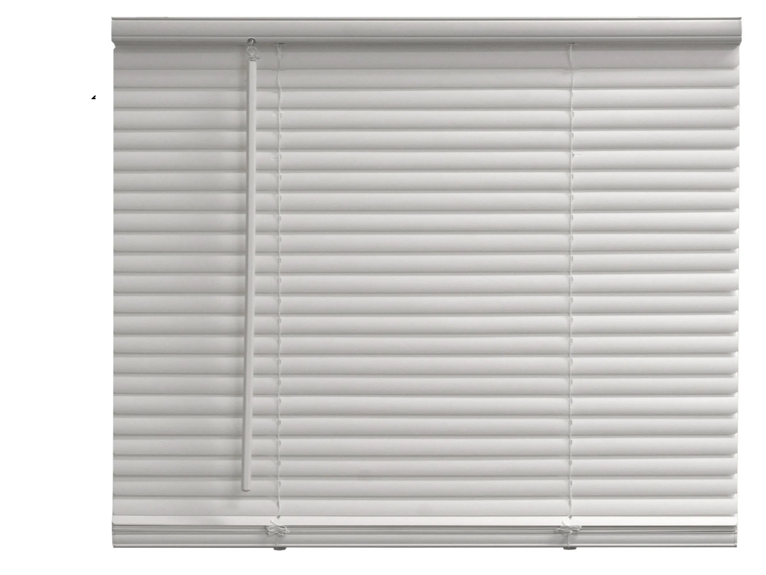 Cordless 1" Vinyl Light Filtering Blinds - White, 39" Width x 64" Length Cordless 1" Vinyl Light Filtering Blinds - White, 39" Width x 64" Length