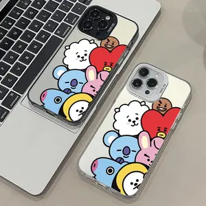 Phone Case for iPhone 17 Air 11 12 13 Pro Max 14 15 16 Plus 16e Soft Cover Protection Cartoon BT Cute 21