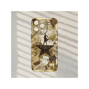 Hamilton Creative Retro Cartoon Unique Personality Design, Angel Eye Cream TPU Protective Case, Minimalist Fashion  Gift Phone Case, Suitable For IPhone17/IPhone17 Air/IPhone17 Pro/IPhone17 Pro Max/16 Pro Max/15 Pro Max/14 Pro Max/13 Pro Max/12 Pro Max