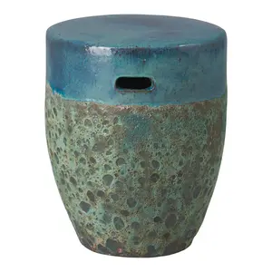 Reef Garden Stool in Teal