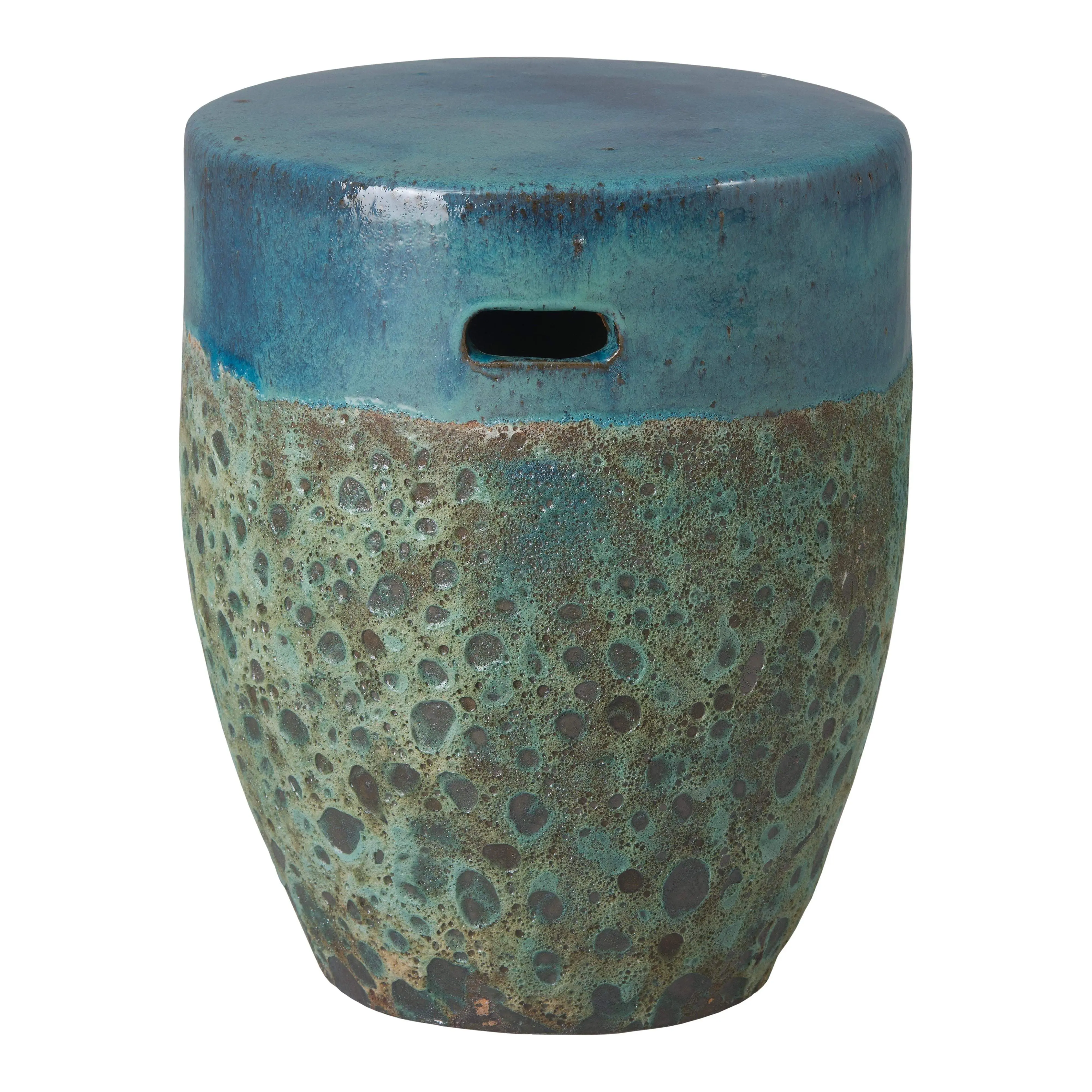 Reef Garden Stool in Teal
