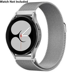 Stainless Steel Watch Band (Band Only), Magnetic Milanese Loop metallic Band, Smartwatch Band for Samsung Galaxy Watch, Wearable