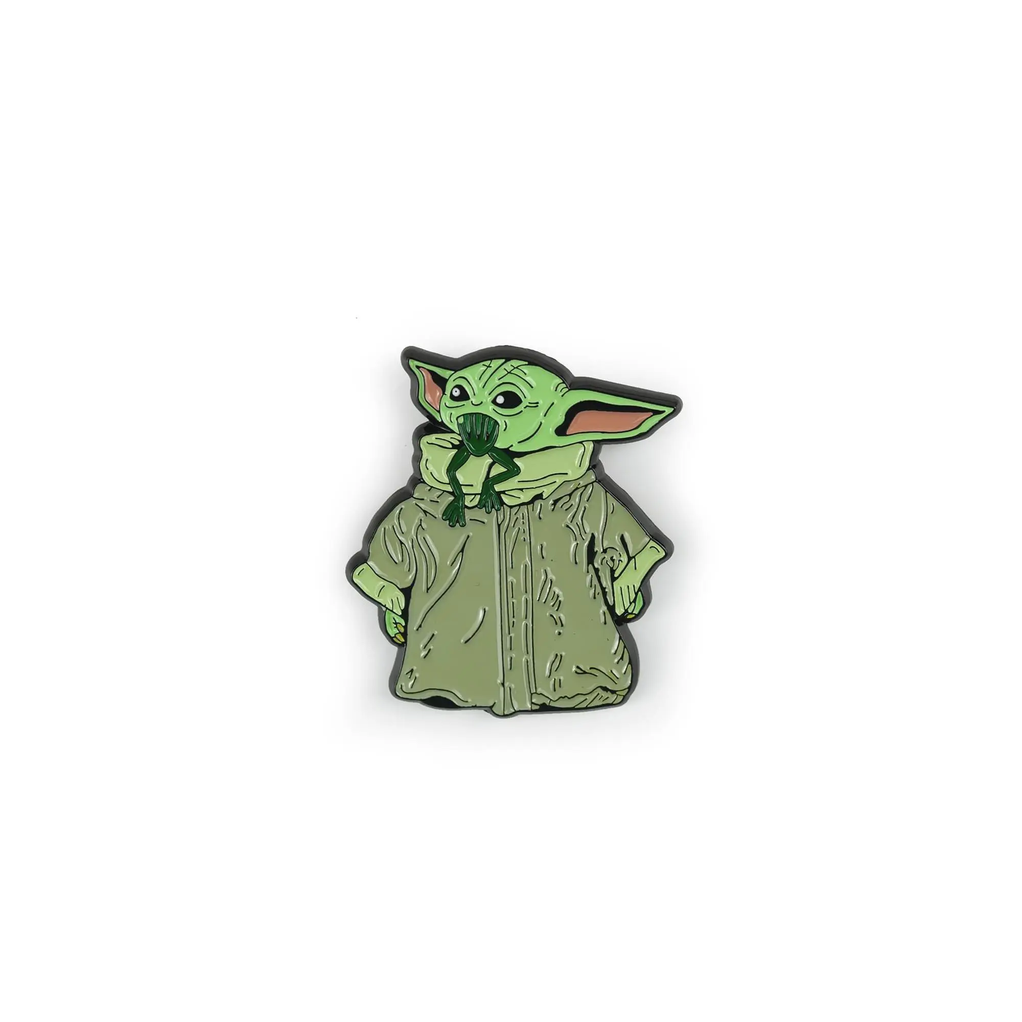 Star Wars: The Mandalorian The Child Baby Yoda Pin | Baby Yoda Eats A Frog