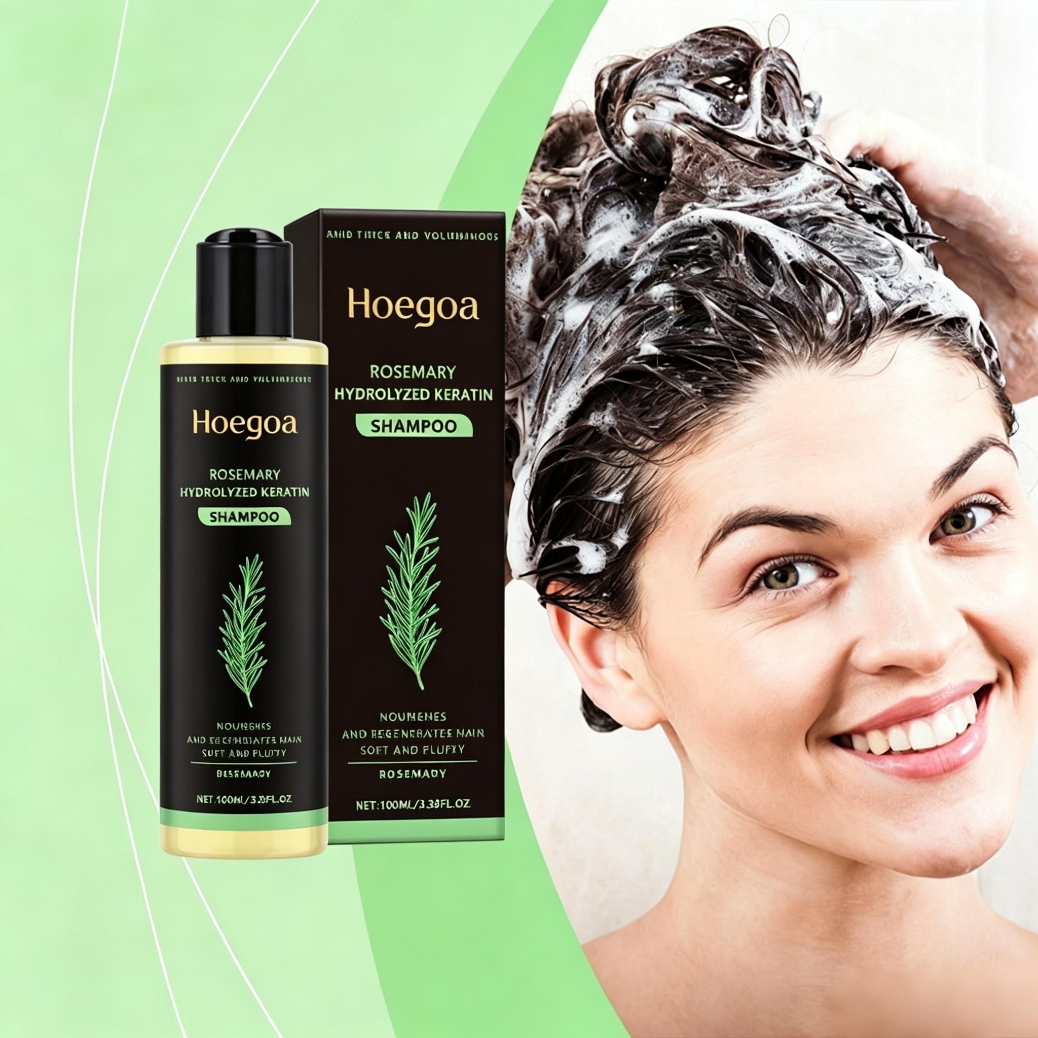 【mothersdaygift】Rosemary Shampoo- BoostHair Growth, Control Oil &Dandruff,Soothe Scalp Iritation & RestoreShine! Outdoorfun Hydrolyzed Keratin Moisturizing Loss Anti-Hair