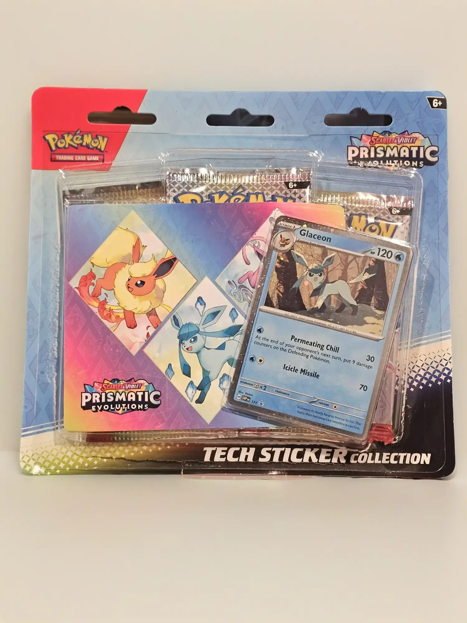 Pokemon Scarlet and Violet Prismatic Evolutions Tech Sticker Collection