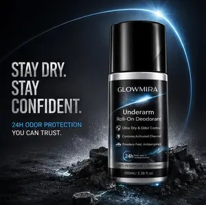 Deodorant Antiperspirant - 100Hr Clinically Tested Sweat & Odor Control - No Baking Soda, Parabens, or Phthalates - Reduce Odor Causing Bacteria - Nourishes Skin