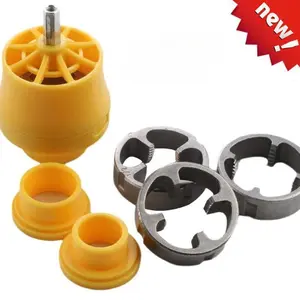PVC Pipe Threader Set with 3 Dies 1/2", 3/4" and 1",Plastic Pipe Tap Die Set,Pipe Thread Maker Tool for Cutting & Pipe Threader
