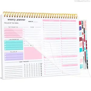 To Do List Notepad, Weekly Desk Planner with 52 Tear Off Sheets Undated Weekly Planner Habit Tracker & Productivity Organizer for Home and WorkCC29HandyToolPro