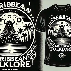 Carribean Folklore Merch Streetwear fashion Unisex Spooky T-Shirt