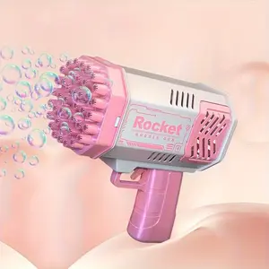 Handheld Bubble Machine, Outdoor Toy, Bubble Blower for Kids, Wedding Party Atmosphere Bubble Maker with DIY Stickers, Suitable for Kids 3-8 Years Old