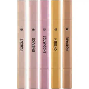 Highlighters Assorted Colors, 5 Pack No Bleed Dual Tip Aesthetic Pastel Highlighter Pens for Journaling, Note Taking, School,  Study Supplies and Accessories (Rose)