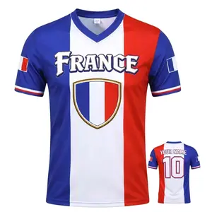 Personalized France 3D Soccer Jersey Shirt, Custom Name & Number 7HE