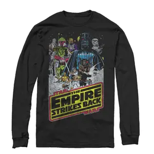 Men's Star Wars Movie Poster Long Sleeve Shirt