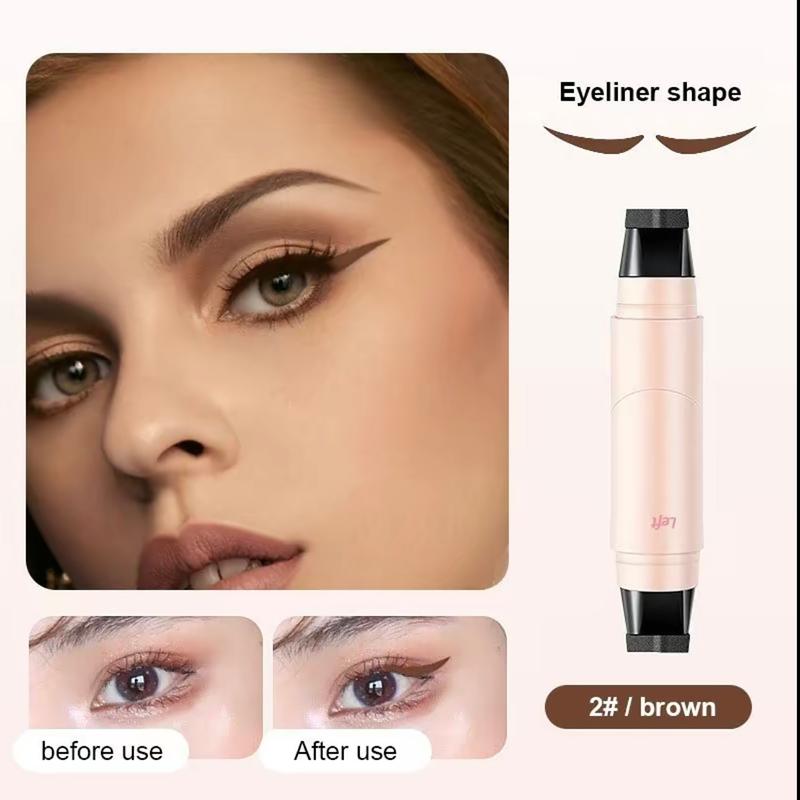Eyeliner Pen Rotating Design, Instant Dry, Easy to Form, Long Lasting Waterproof Makeup Tool, Liquid Liner for Winged Eye Look