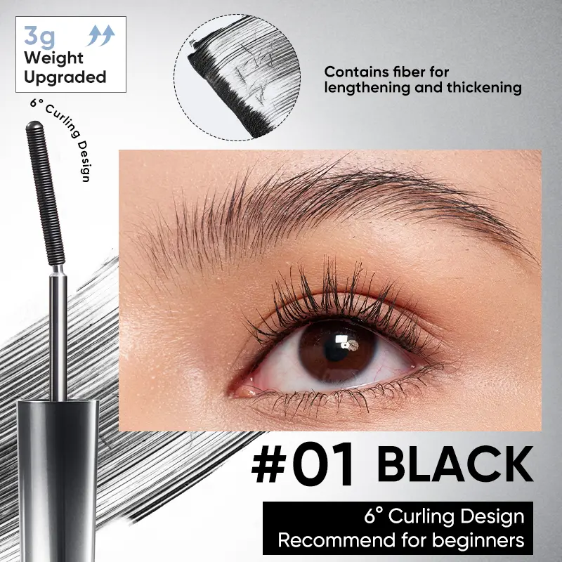 (3g) 6°Curling Design #01Black