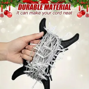 5pcs LED String Light Bead Storage Winder, Plastic Cord Organizer, Multi-Functional, Christmas Halloween Extension Cord, Event Decor Essential