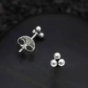 3 Granulation Dots Stud Earrings