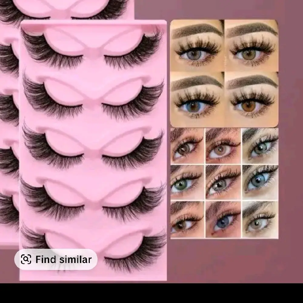 Amoris USA DIY Lash Extensions - 6 Pairs of Lightweight Synthetic Eyelashes for Pestañas - Item No. DIY-10-5M