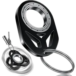 BY-058  Keychain Spinner, Fidget Keychain, Spinning Keychain Fidget, Fidget Keychain for Adults, Metal Fidget Spinner