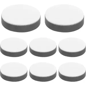 8 Pcs Self-Adhesive Furniture Bed Risers, Round Table Risers Adds 1/2" Height with Felt Pad,Black