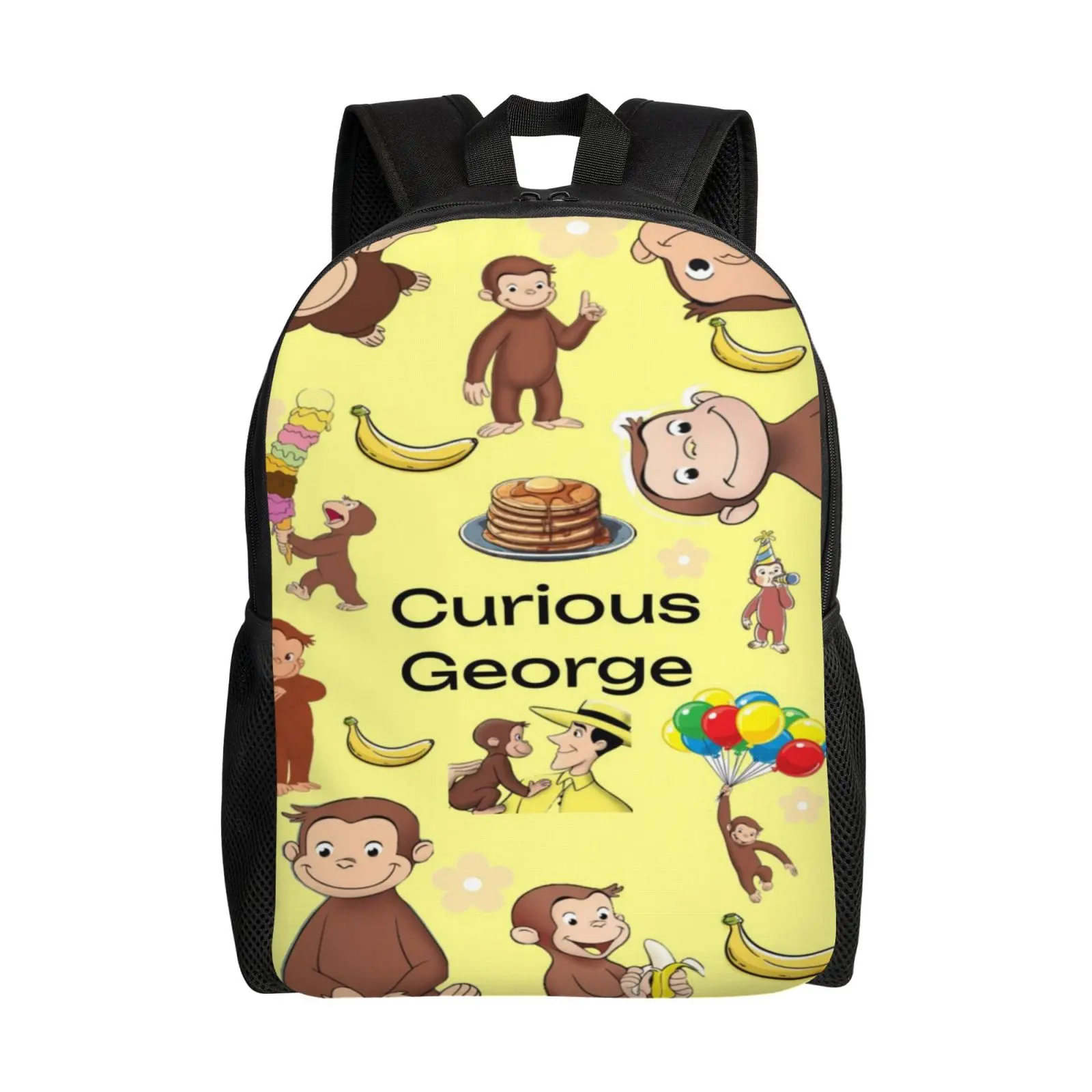Monkey Travel Backpack, Water-Resistant Unisex Rucksack for College with 17-Inch Laptop Compartment, Lightweight Student Daypack, Back To School Haul