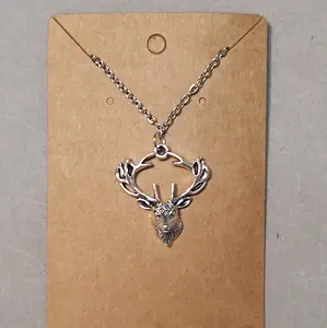 Elk Head Necklace for Men or Women - Perfect Gift