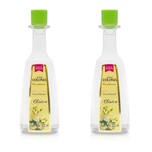 2 X Sanborns Agua De Colonia Clasica Flor De Naranja Unisex 202ml Each Glass Bottle