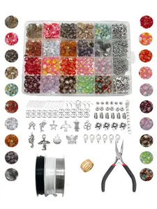 Irregular Natural Stone Beads, Diy Handmade Jewelry Craft Materials, Bracelet Necklace Earrings Accessories Tool Material Set, Fashion Accessories for Women & Girls for Holiday Gift, Beads Charms Accessories
