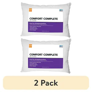 Comfort Complete Cloud Rest Standard Queen Pillow 2 Pack Basic Pillow for Standard or Queen Beds