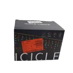 33 Foot Smart Icicle Lights for Outside 304 LED Color Changing Icicle Christmas Lights Outdoor Open Box