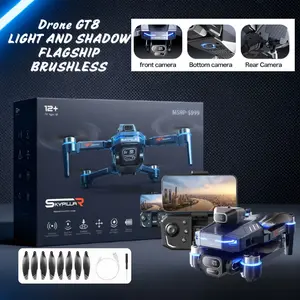Flagship Ultimate Gift Set Drone LCD battery display Holiday gifting Triple cameras Long-range distance alert Optical flow hovering Automatic obstacle avoidance Extended-range control One-touch takeoff Large battery capacity The perfect gifting drone