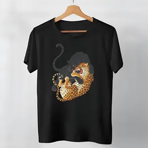 Jungle Fury Graphic Tee - Wild Jungle Aesthetic Unisex Streetwear Shirt Graphic T-Shirts,Good Graphic Tees,Trendy T - shirts,Graphic Tees