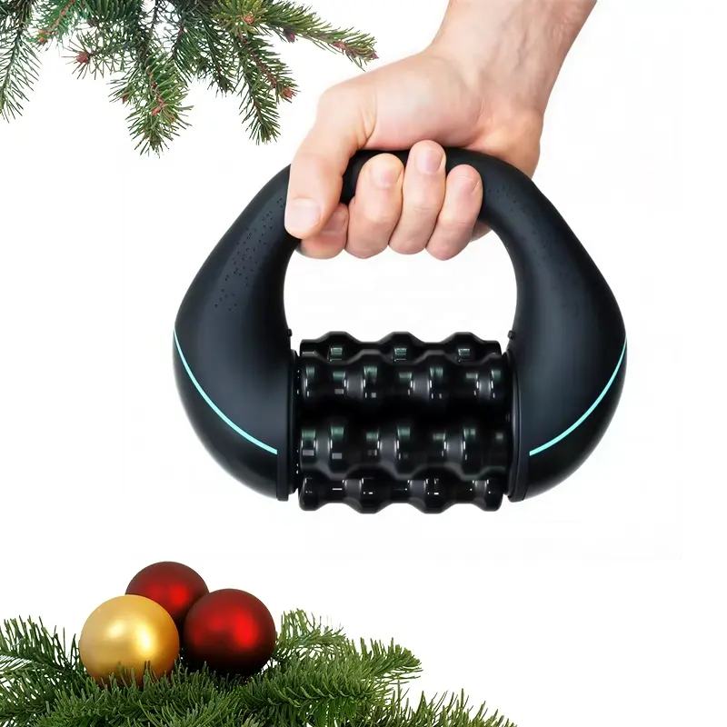 2026 new portable heating electric rolling massager wireless charging Usb Rechargeable Massagers Chargeable deep muscle roller Muscle Roller Stick Relief Roller body roller fitness enthusiast gift