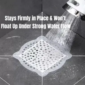 Tired of clogged drains and messy hair! These disposable drain hair catchers are a game-changer! Just stick, use, and throw away. Say goodbye to bathroom clogs!Disposable shower drain hair collector,