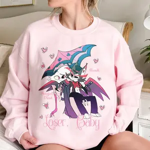 Loser Baby Shirt, Angel Dust & Husk Hazbin Hotel Unisex Sweatshirt